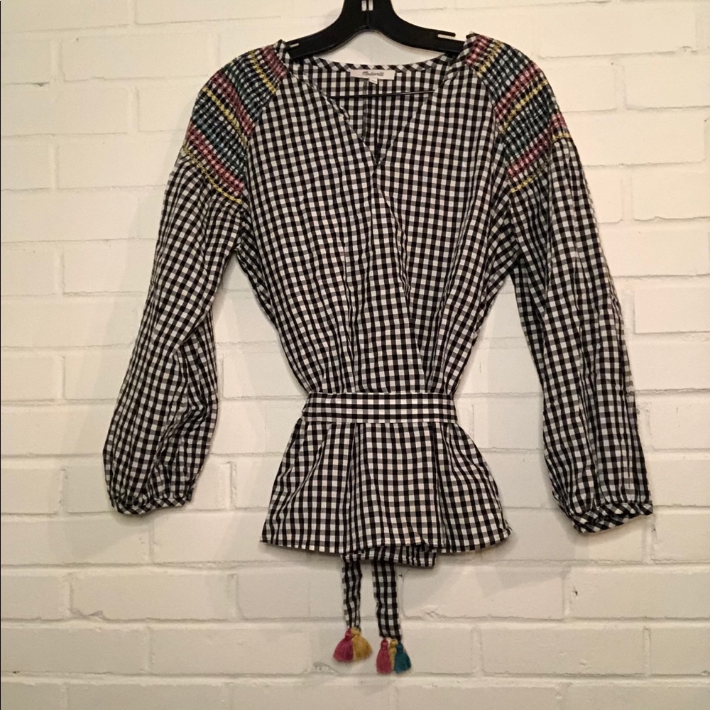 Madewell smocked blouse